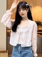 花柄シフォントップス G105CT0069