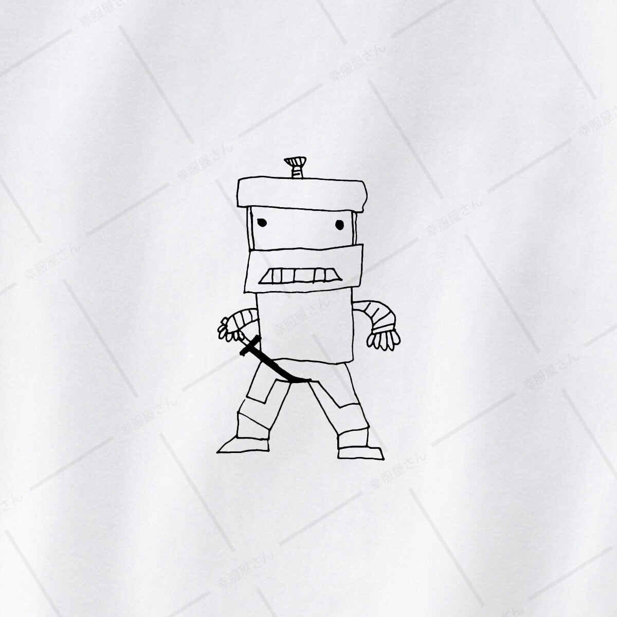 コスプレおサル侍 Tシャツ am67 SAMURAI おもしろい ゆるカワ イラスト