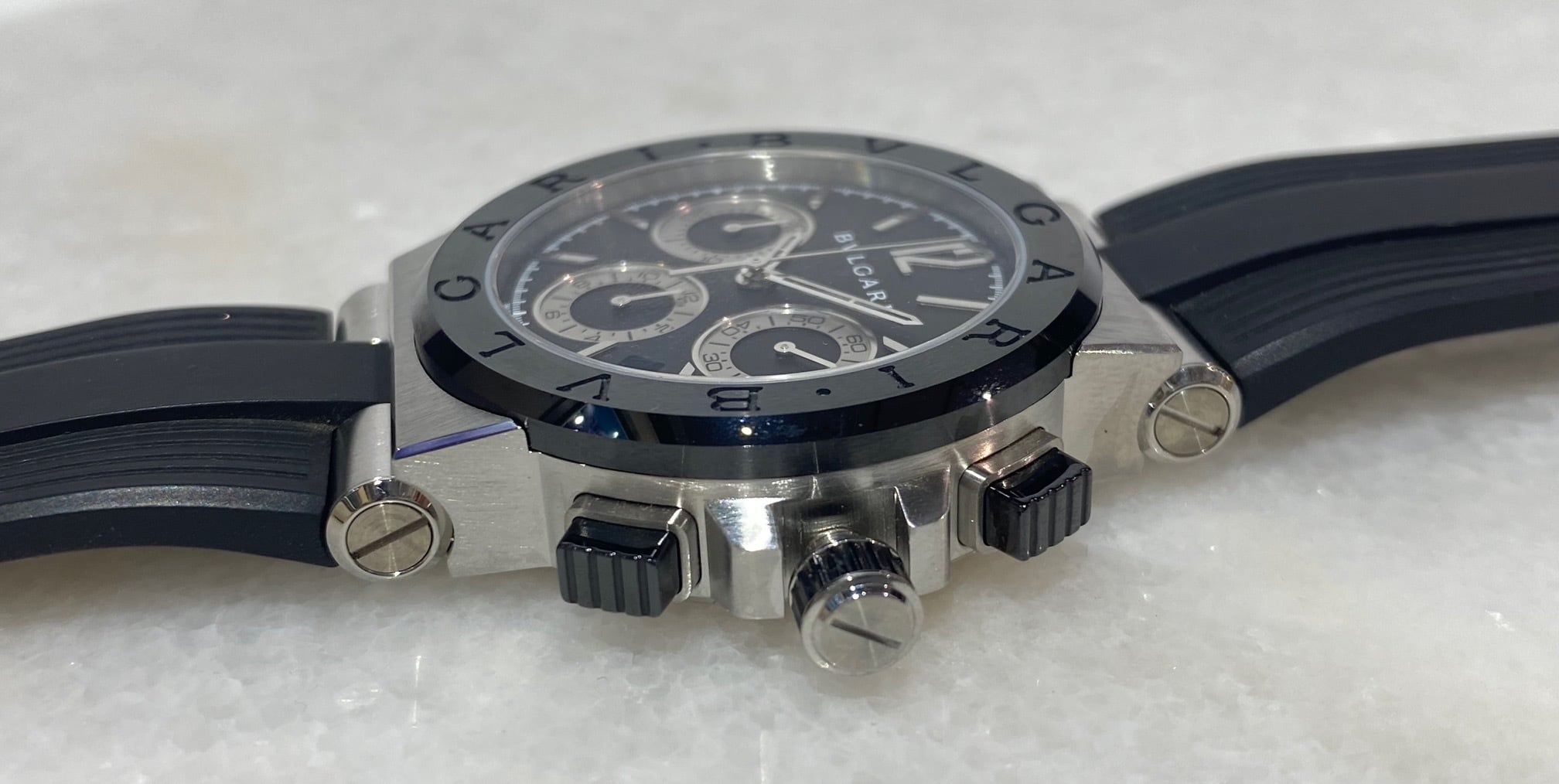 BVLGARI ブルガリ メンズ 腕時計 ディアゴノ セラミック DG37BSCVDCH