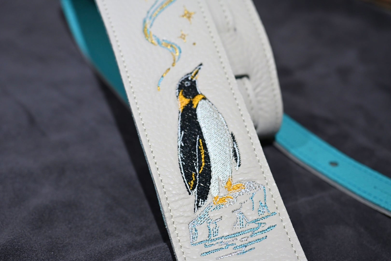 星降るペンギン刺繍ストラップ | ギターストラップ専門店 Grande uomo