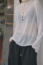 DU260704 Sheer Mohair Button Knit【一部予約商品10月中旬】