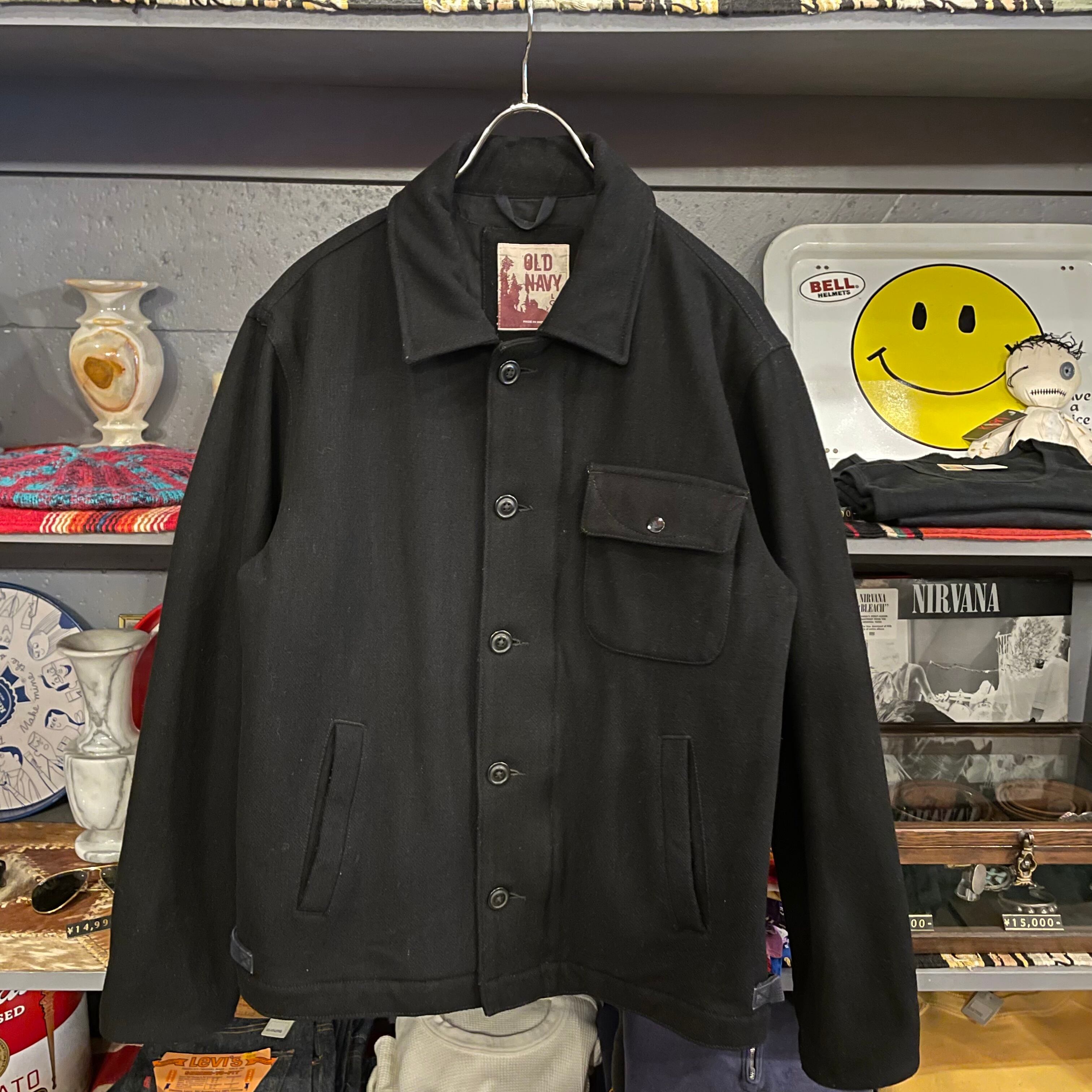 M181  OLD NAVY オールドネイビー　ウールコート　黒