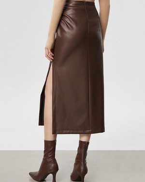 スリークスリットロングスカート 2color A0720