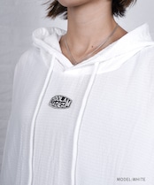 【直営限定ITEM】ソフトシアサッカーフーディー (WHITE) CQ-49002H