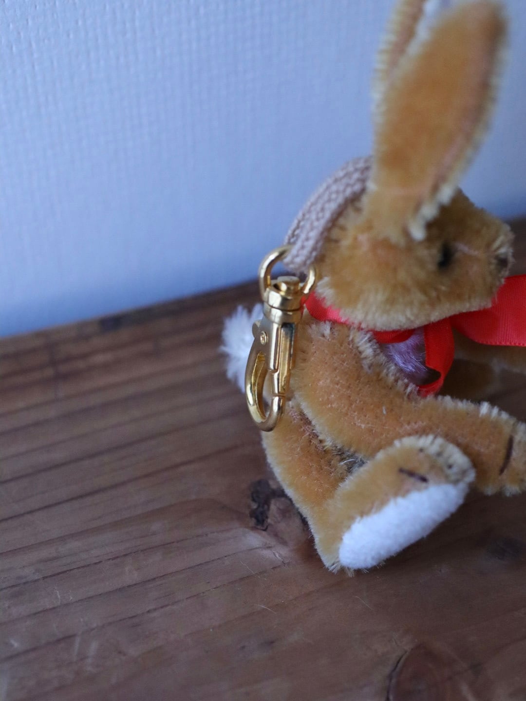 ヴィンテージ シュタイフうさぎ キーリング Steiff Easter Rabbit Keyring