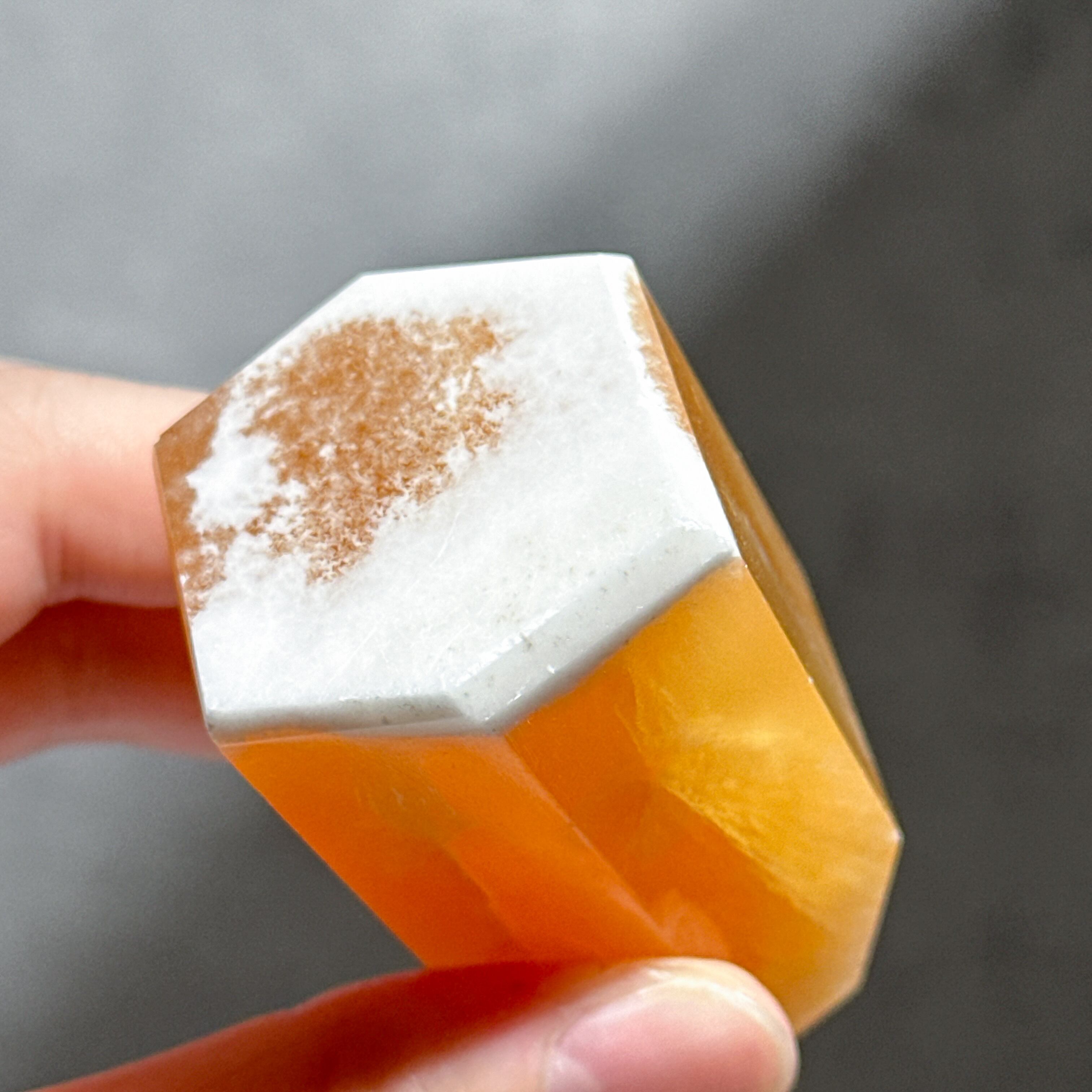 オレンジカルサイト タワー型51◇ Orange Calcite ◇天然石・鉱物