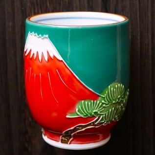 金継ぎ 清水焼』マグカップ 櫛目印華（黒） | 磯の香り本舗 おのとく