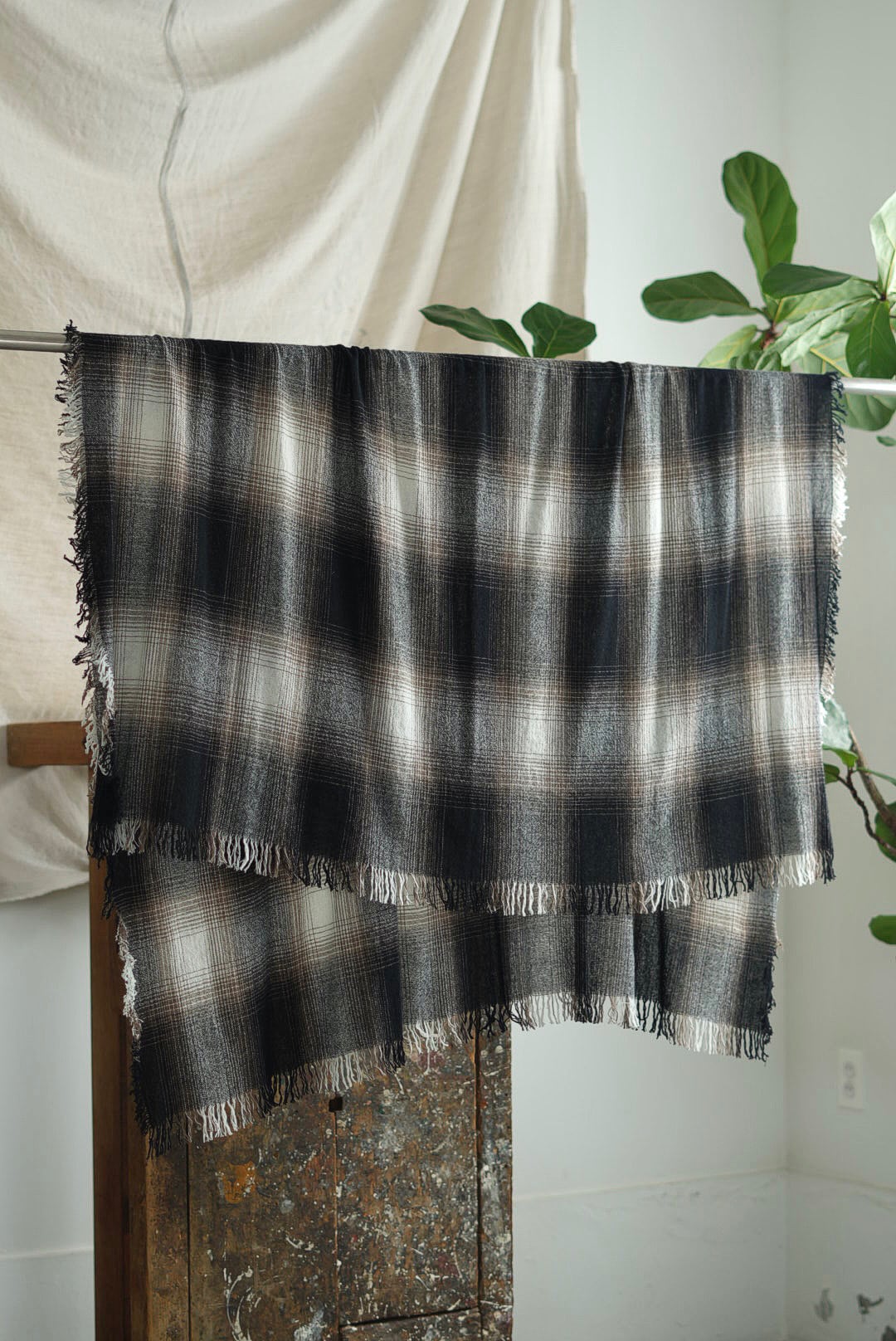 FORME D'EXPRESSION - GRUNGE SCARF / WOODY CHECK