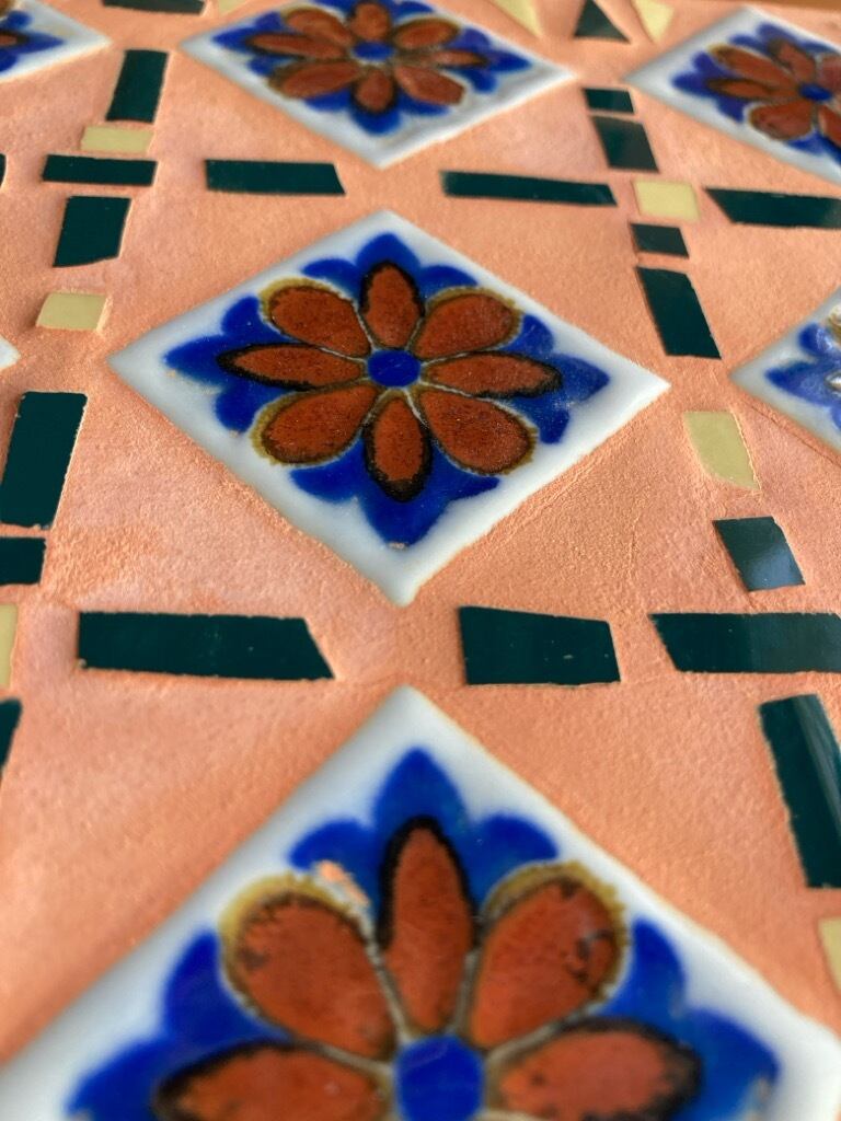 モザイクタイルアート レトロフラワーⅡ | Mosaic Tile Works