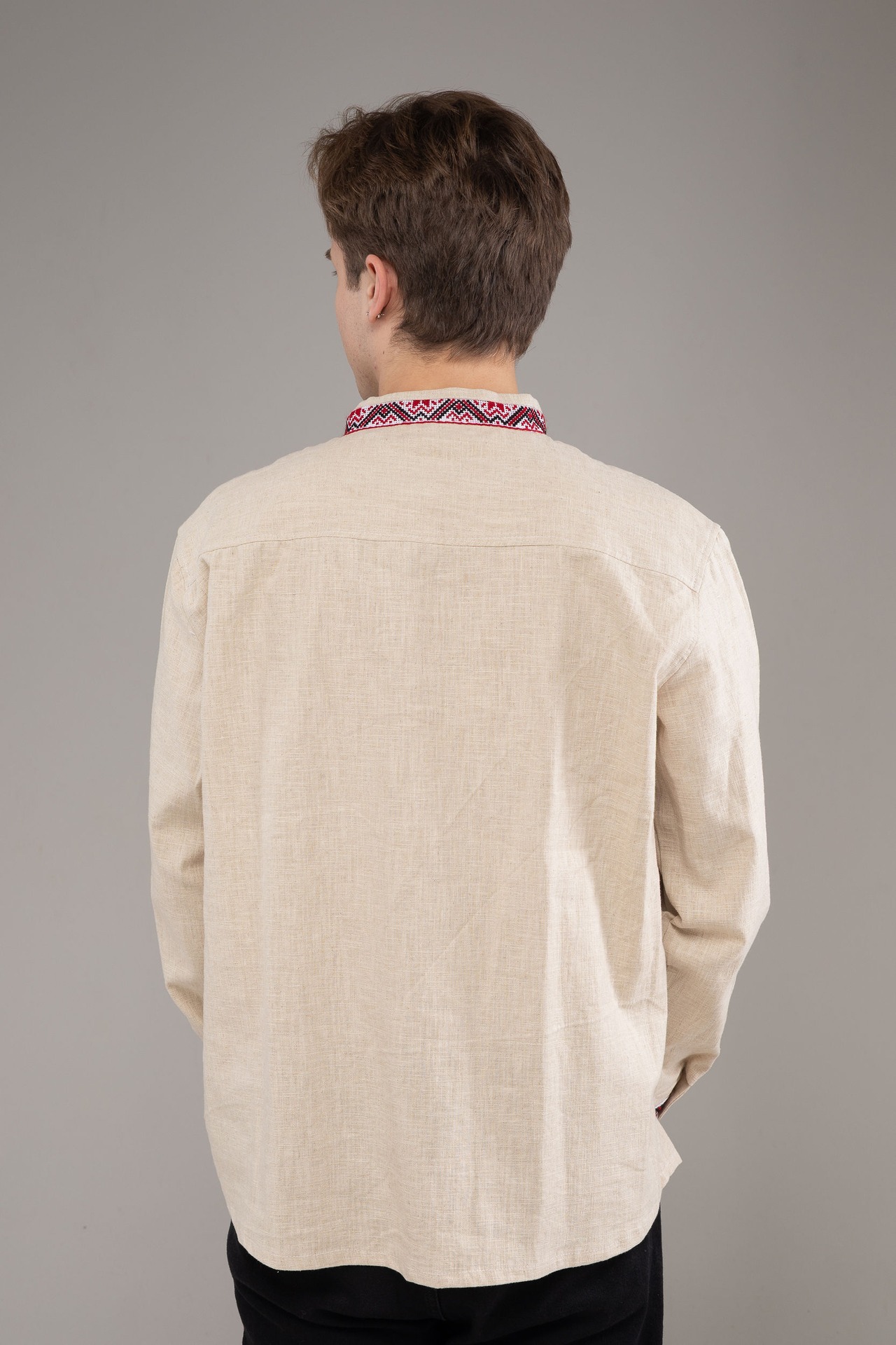 ウクライナ刺繍ヴィシヴァンカ　クロスステッチ手刺繍　XLサイズ　メンズ - 11