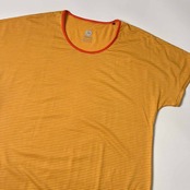 Marmot マーモット ボーダー ドライ 半袖Tシャツ L/イエロー 系