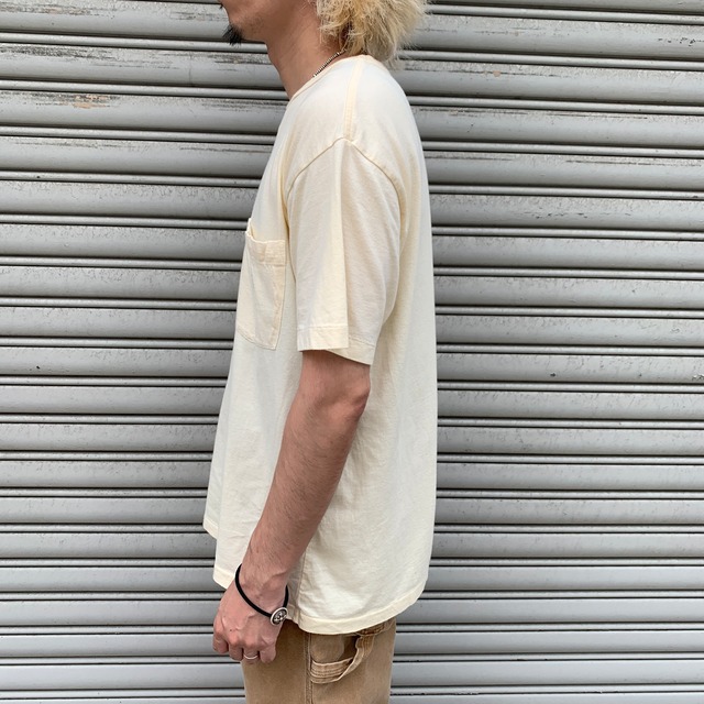 Ralph Lauren 90s ポケT Tシャツ　ワンポイント　L イエロー系