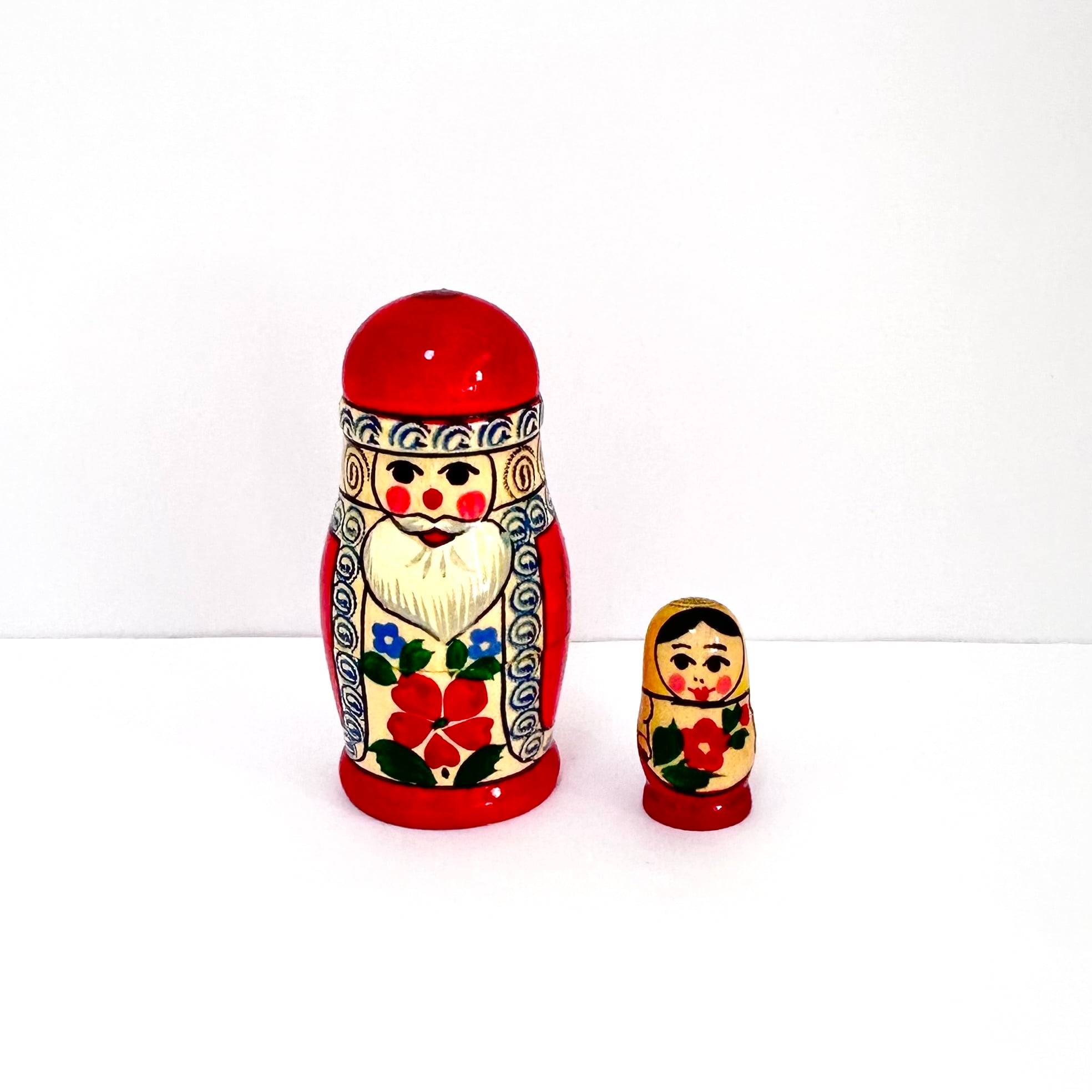 ミニ サンタクロース マトリョーシカ 10cm 2ピース