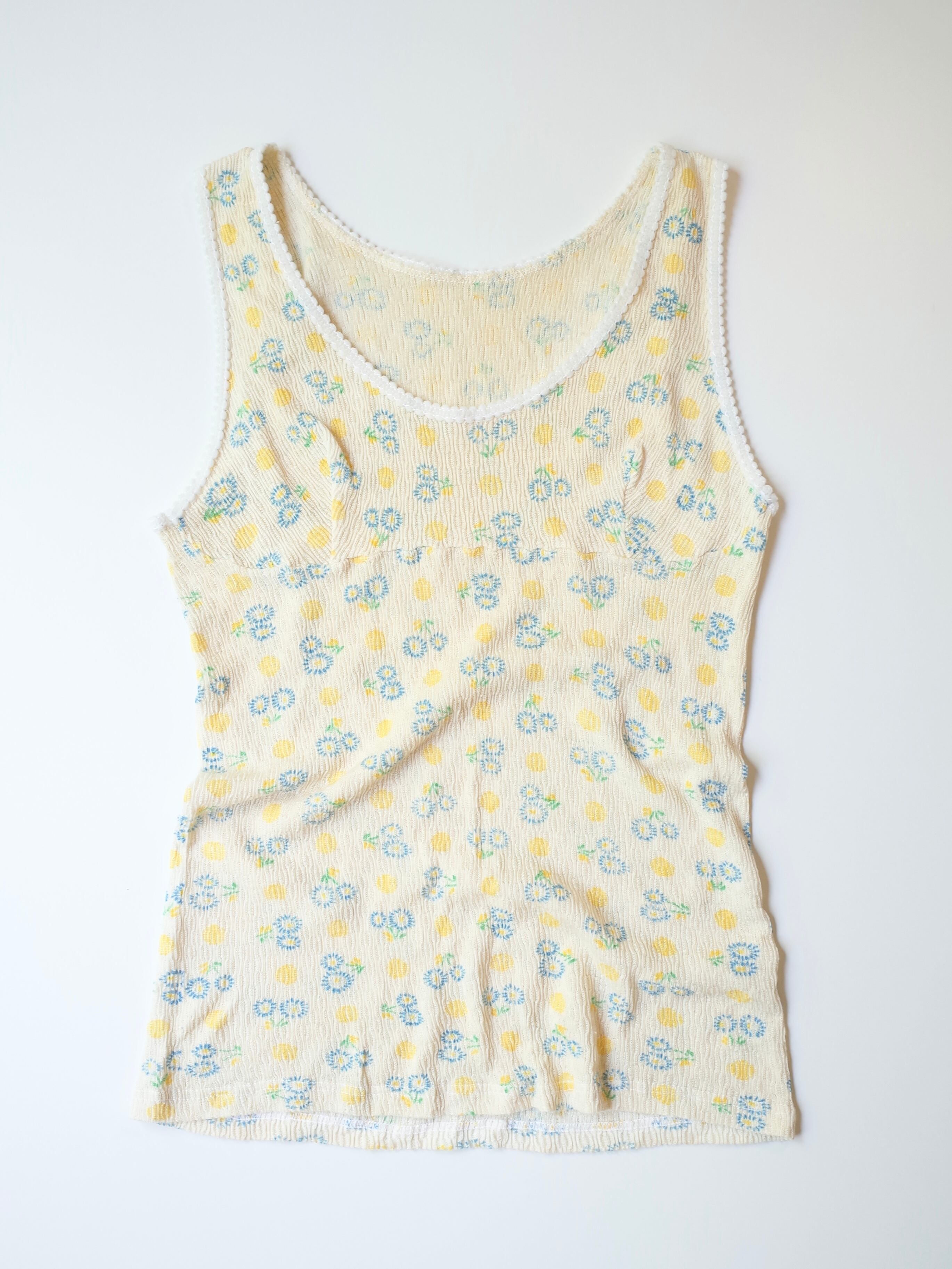 Euro flower tank top