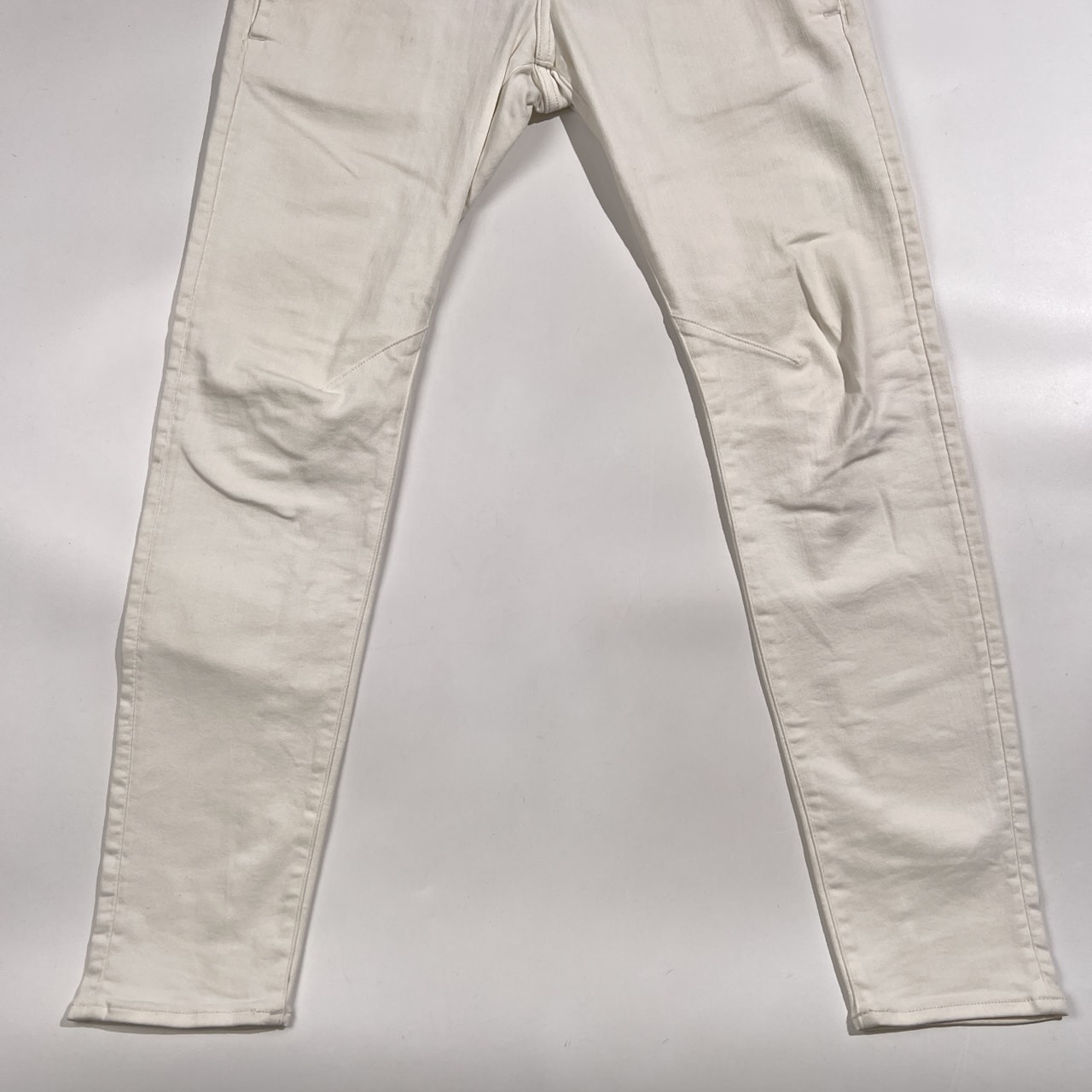 G-STAR RAW ジースターロウ D-STAQ 3D SLIM ストレッチ ホワイト スキニー パンツ 立体裁断 サイズ 28