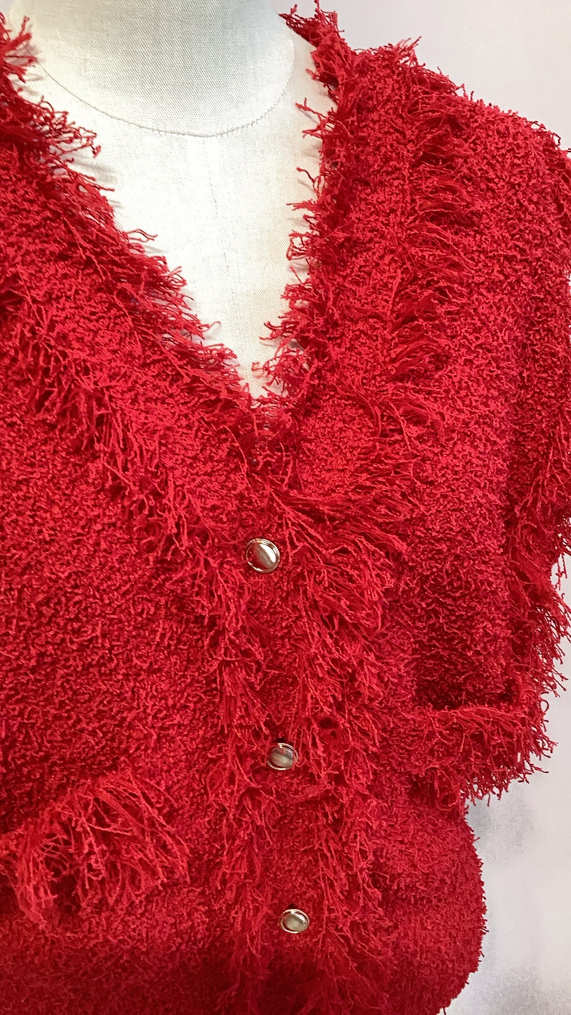 2025秋冬 マルゴーヴィンテージ フリンジニットベスト シャネルベスト