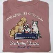 DOG刺繍スウェット 【POWER TO THE PEOPLE -VINTAGE-】トレーナー ピンク