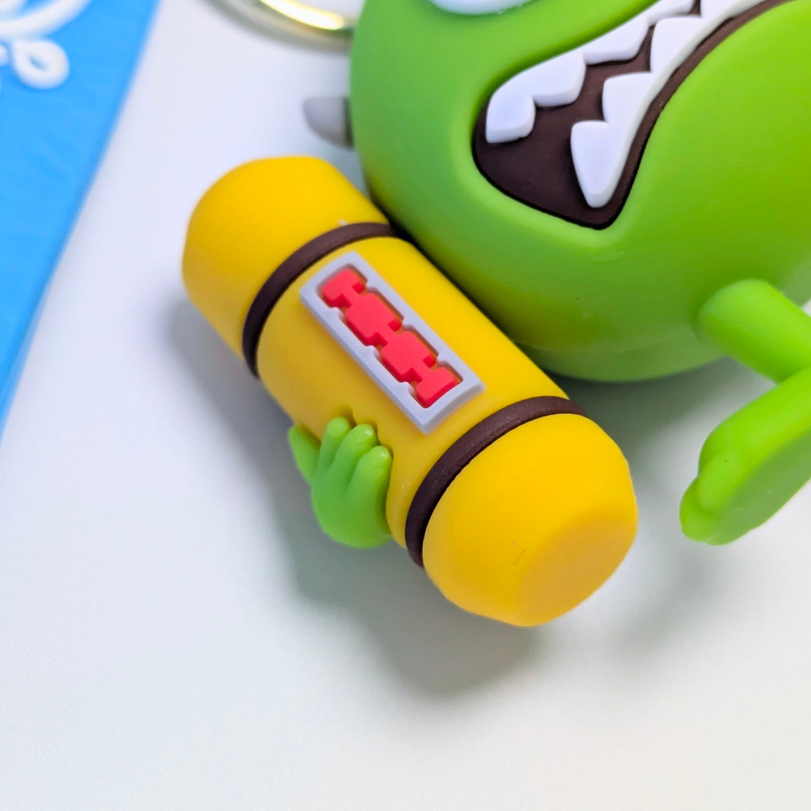 【 Monsters, Inc. ( モンスターズ・インク ) 】『 マイク・ワゾウスキ 』 3D Rubber KeyHolder / 3Dラバーキーホルダー〚アメリカン雑貨 アメトイ〛