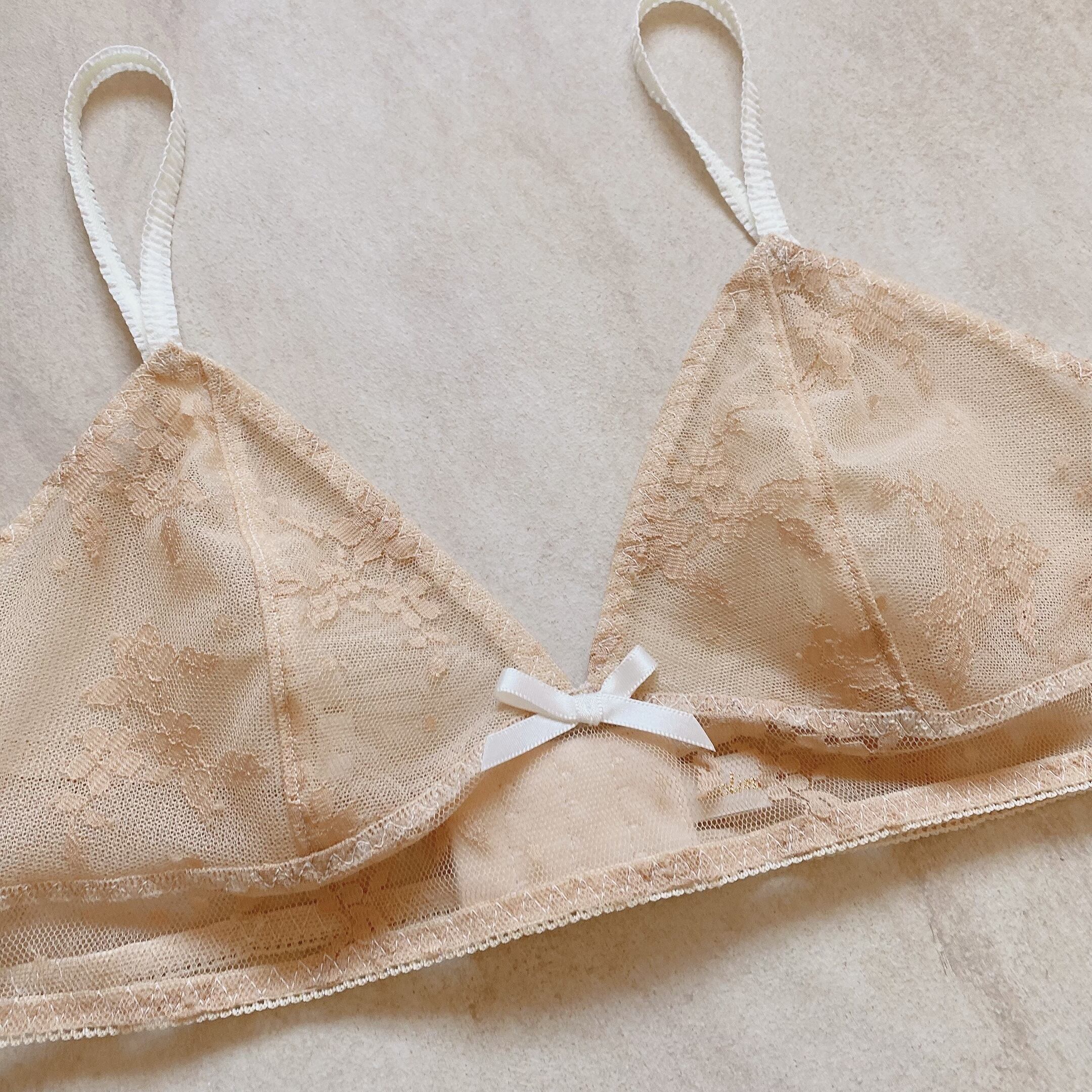 「down the rabbit hole」flower lingerie set