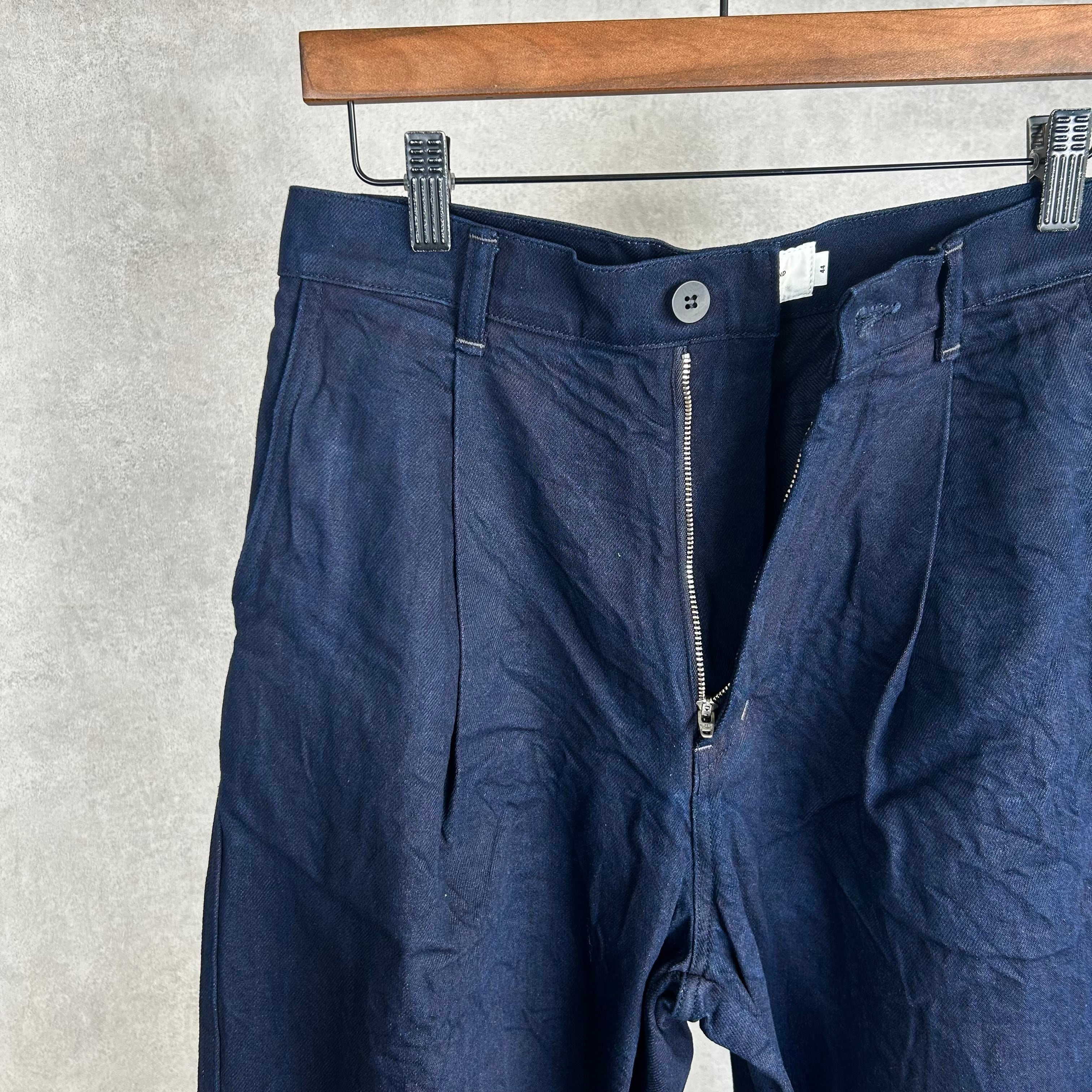 26SS》【STILL BY HAND】11.5oz DEEP TUCK WIDE DENIM PANTS スティル