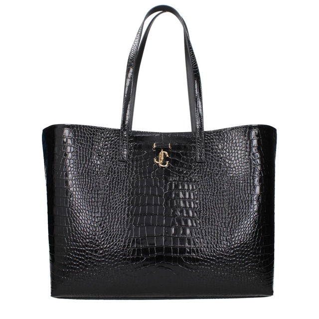 【新品】JIMMY CHOO ジミーチュウ レディース ショルダーバッグ レザー ブラック JCBSHOPPINGLOCCLBLACK