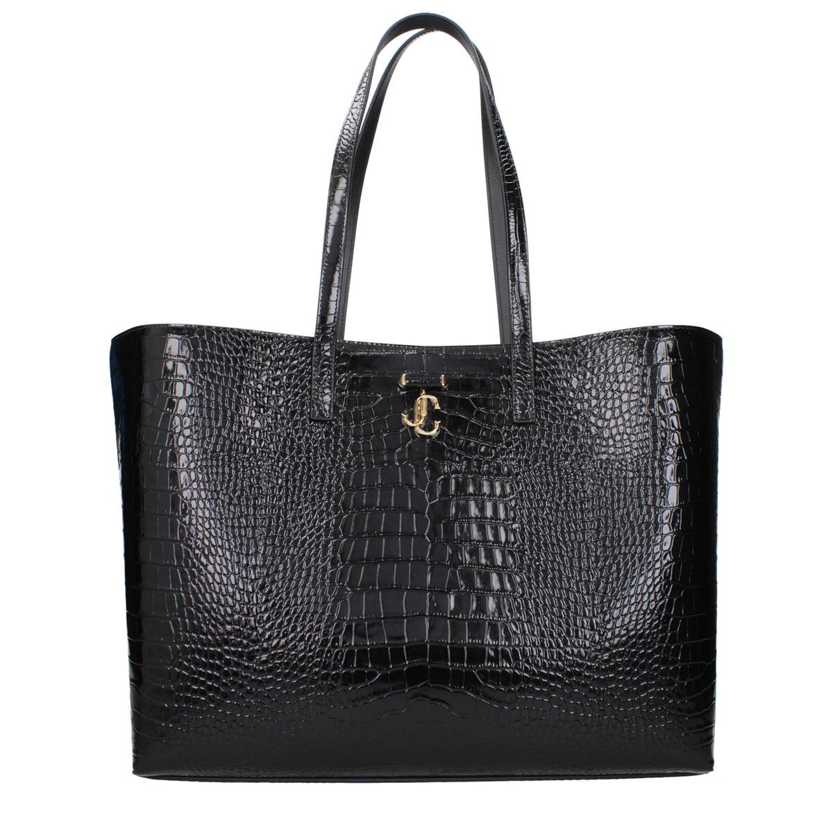 【新品】JIMMY CHOO ジミーチュウ レディース ショルダーバッグ レザー ブラック JCBSHOPPINGLOCCLBLACK
