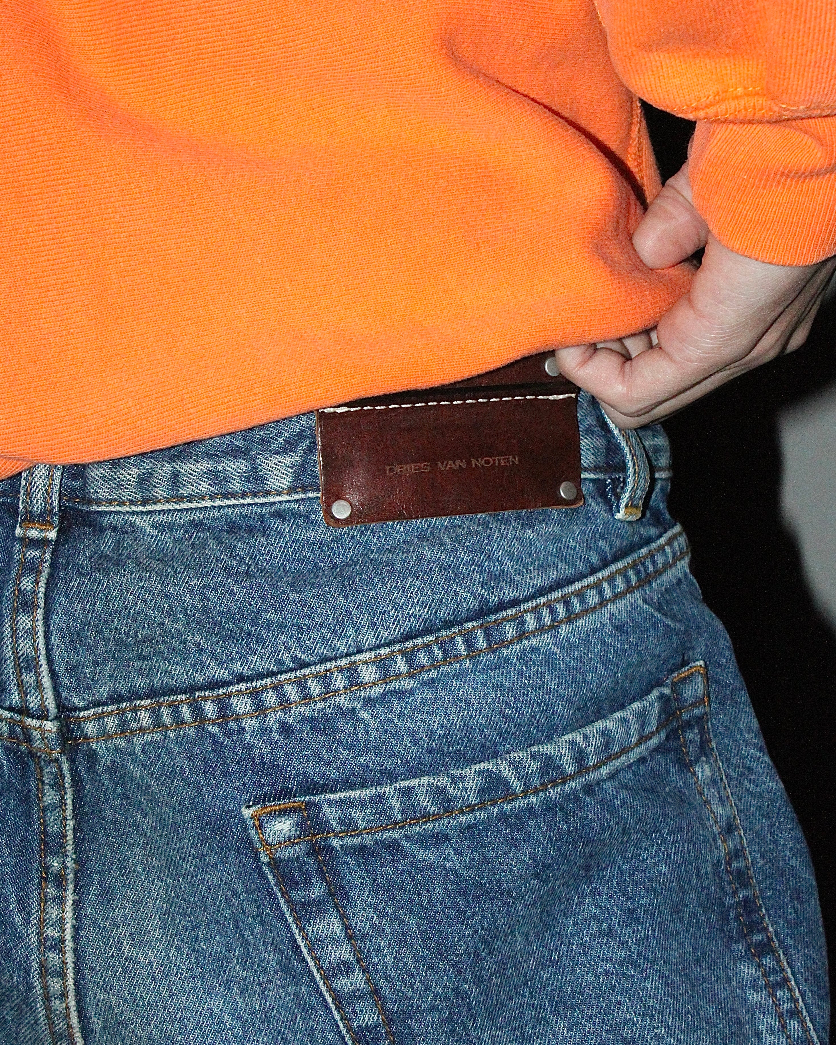 DRIES VAN NOTEN Straight Denim Pants