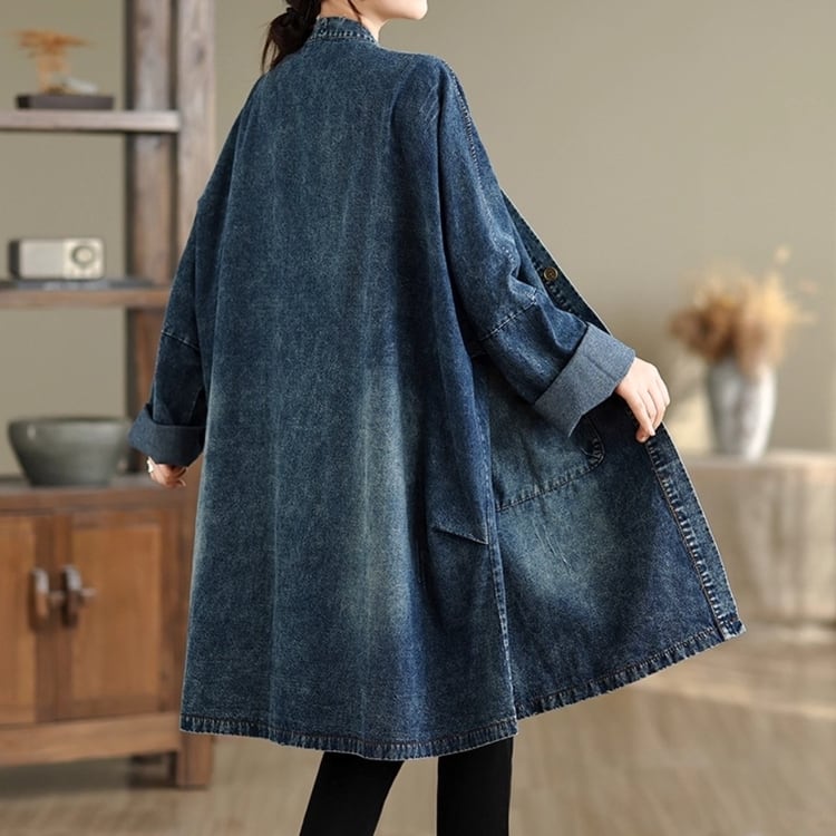 デニムロングガウンコート11089 | さらり＊ふわり