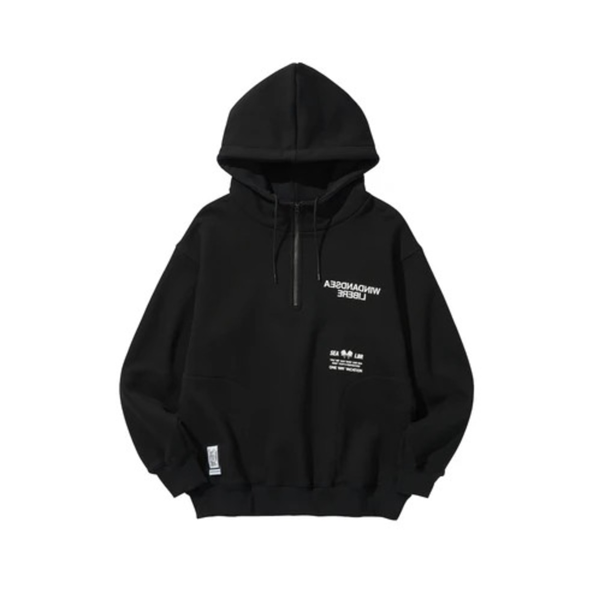WDS X LIBERE】HARF-ZIP HOODIE / BLACK | BRIDGE