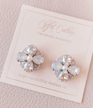 luster blossom◇white×crystal◇
