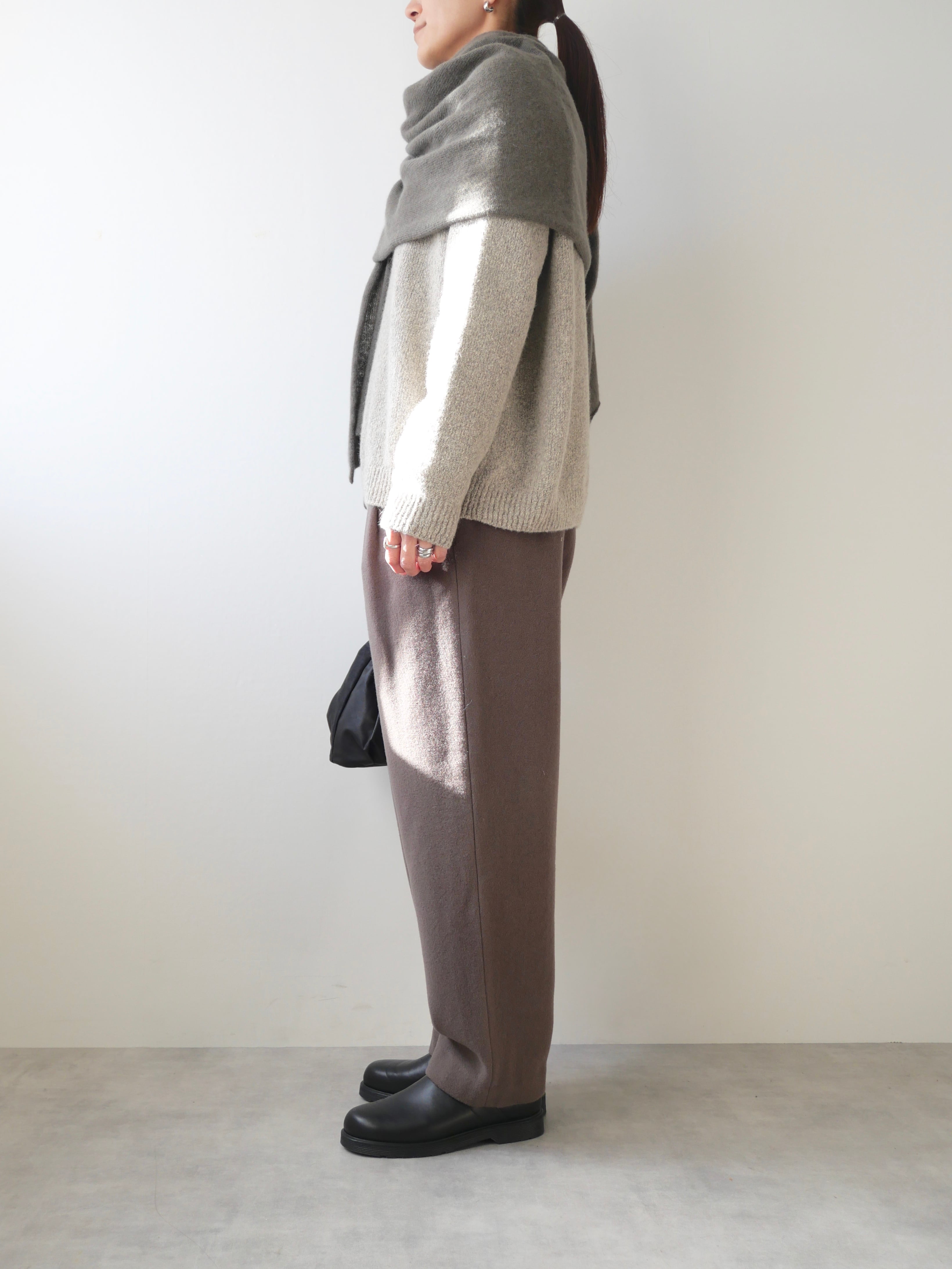 evam eva / wool straight pants | t a - n a