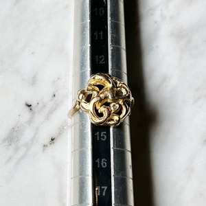 antique art nouveau 18ct gold ring set with diamond " lizard "