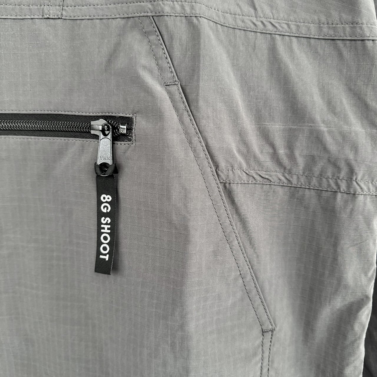 RIPSTOP PACKABLE ANORAK HOODIE -GRAY- | 8G SHOOT WEBSTORE