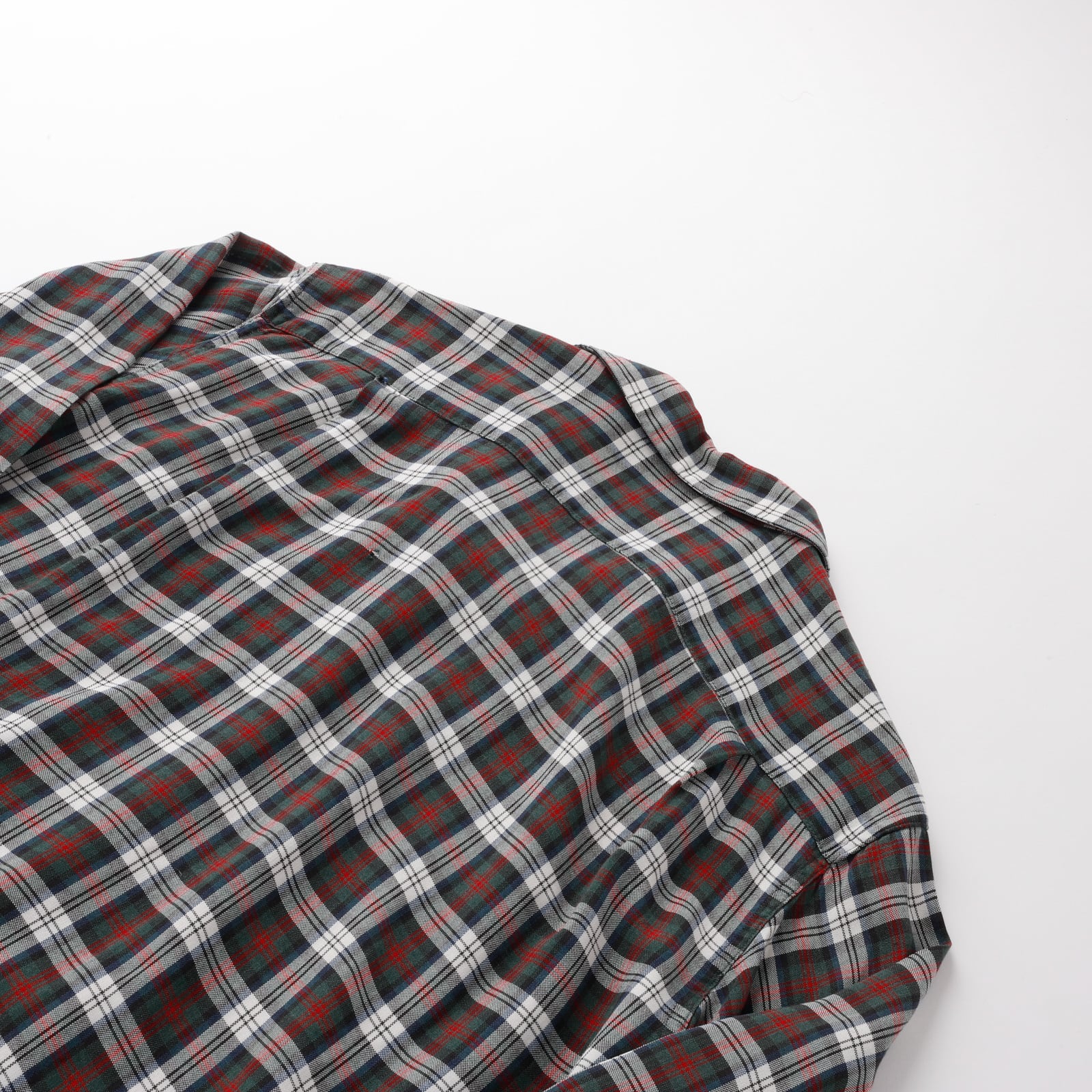 極美品】50s special Vintage rayon open collar check shirt mint