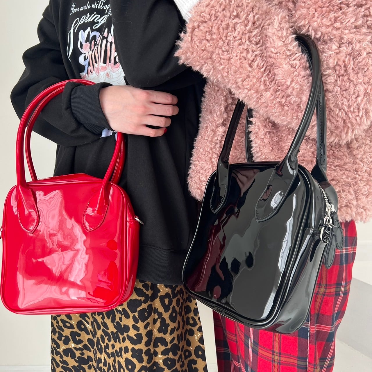 2wayエナメルスクエアバッグ_LN01904 | lanan(ラナン)