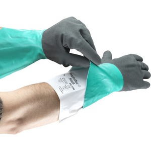 アンセル　耐溶剤作業手袋　アルファテック　０２−１００