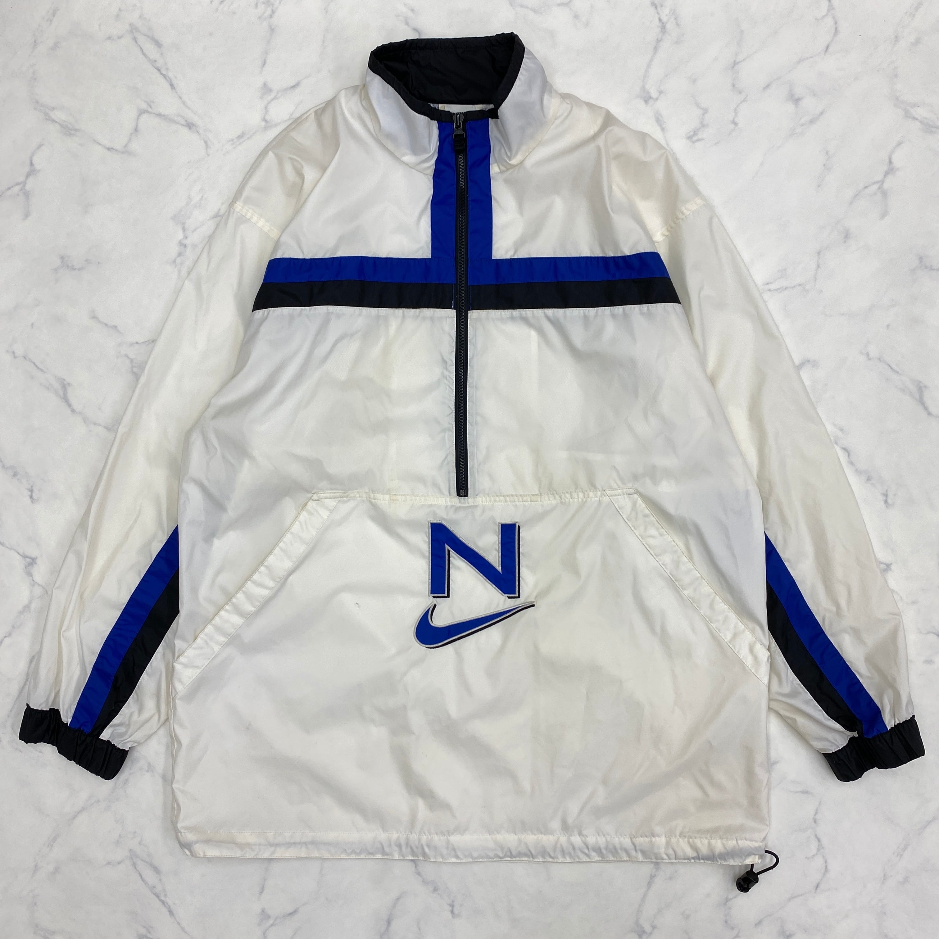 90s NIKE ナイキ ナイロン ハーフジップ アノラックパーカー