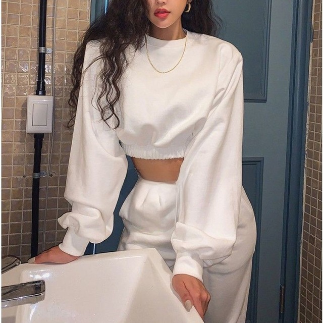 Sportswear Tops Pants Set Up 123760