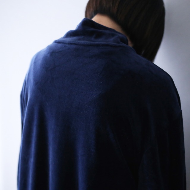 "花×刺繍" asymmetry pattern zip-up track jacket