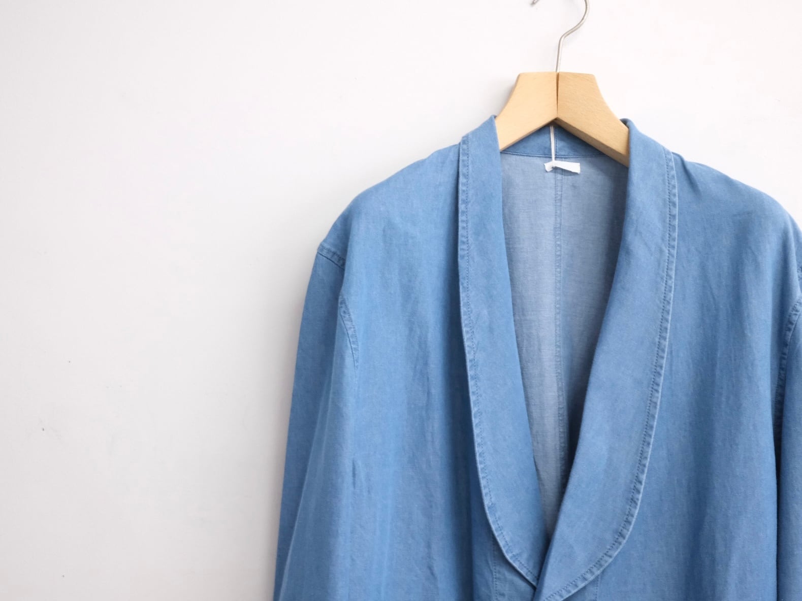 SEEALL” OVERSIZED SHAWL COLLAR JACKET DENIM WASHED” | Lapel online