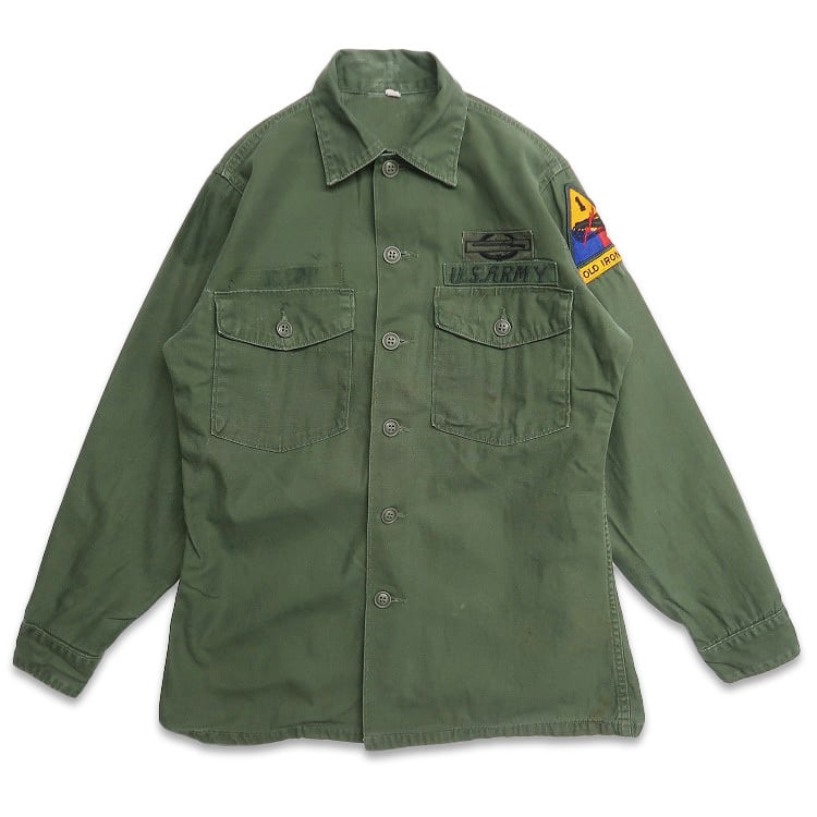 古着 60年代〜 U.S.ARMY OG-107 ユーティリティシャツ ファティーグ