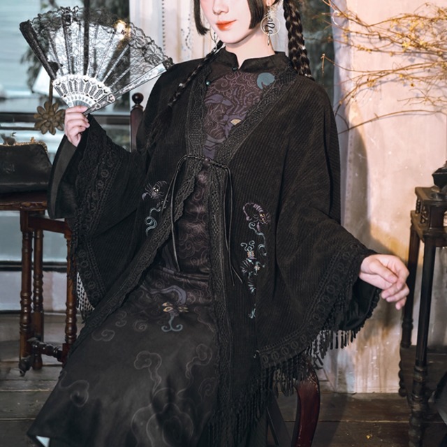 蠍刺繍ケープアウター（ruf_02539）