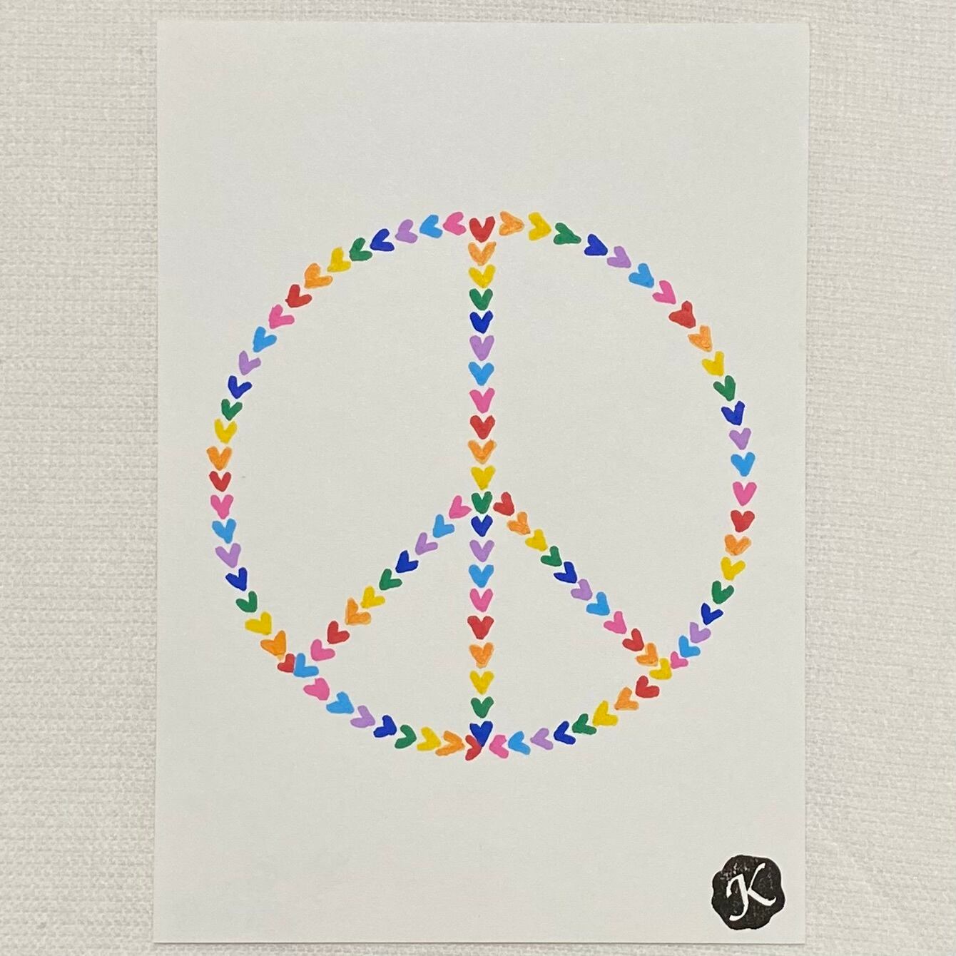 LOVE&PEACE 縦型（ポストカードサイズ） | Gallery 望ﾑ世界