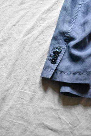 Italy linen fade blue jacket
