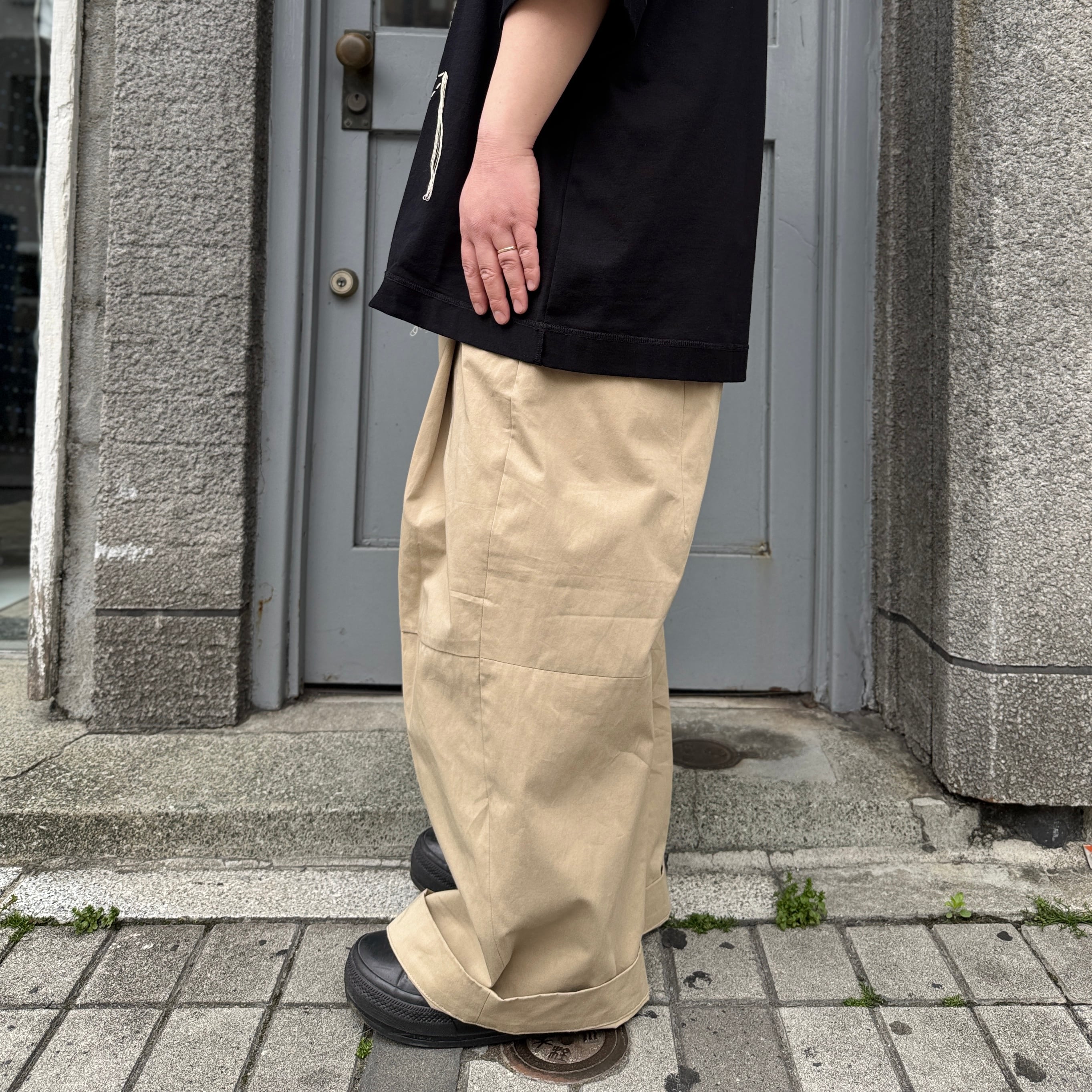 SHINYAKOZUKA / UPCYCLED BAGGY(ISSUE#8) / SUPIMA WASHED TWILL