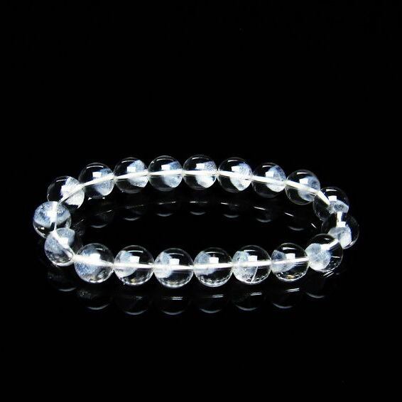 ホワイトファントム ブレスレット 10mm ファントムクォーツ 一点物 メール便可 [M便 1/10] 111-21312
