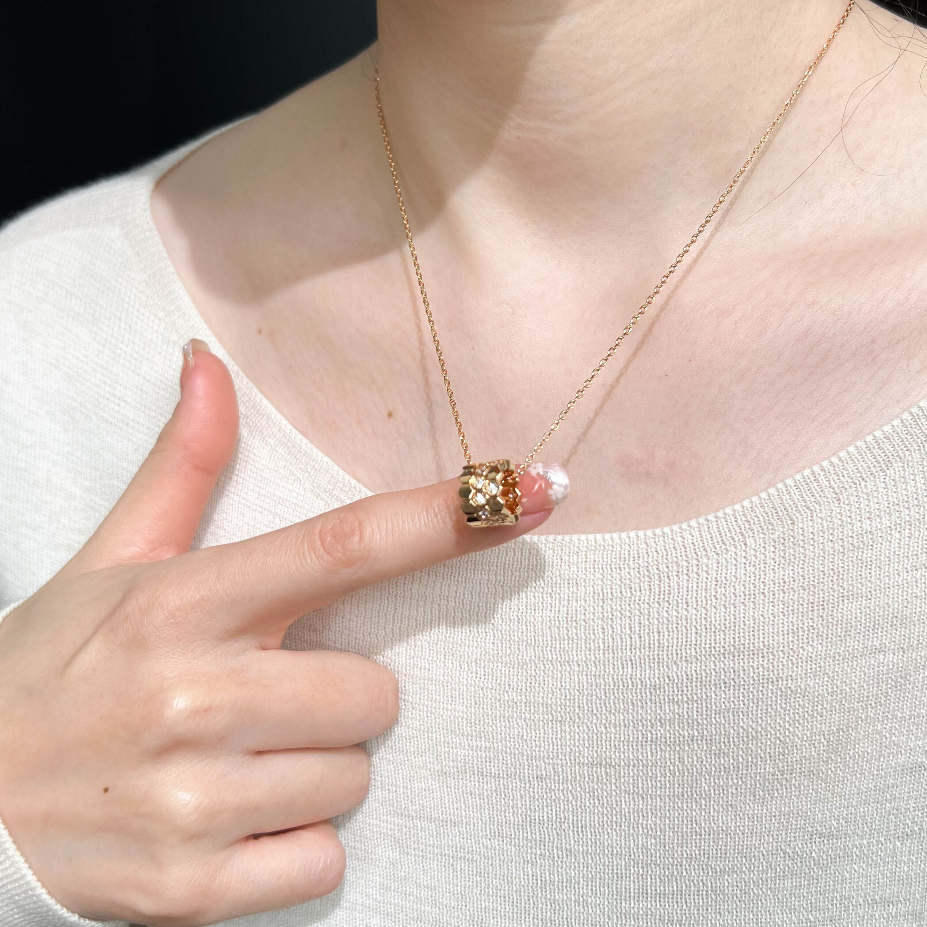 K18金メッキ×キュービックジルコニア ネックレス | hoshine