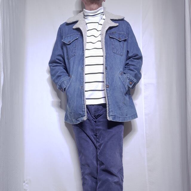 名作！1970s Wrangler Denim Wrange Coat / ラングラー デニム ボア