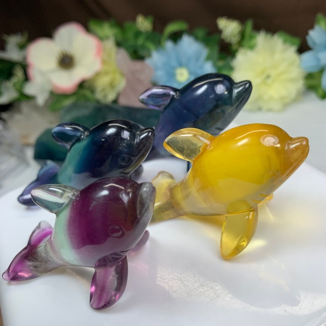 お客様オーダー品・フローライトイルカさん