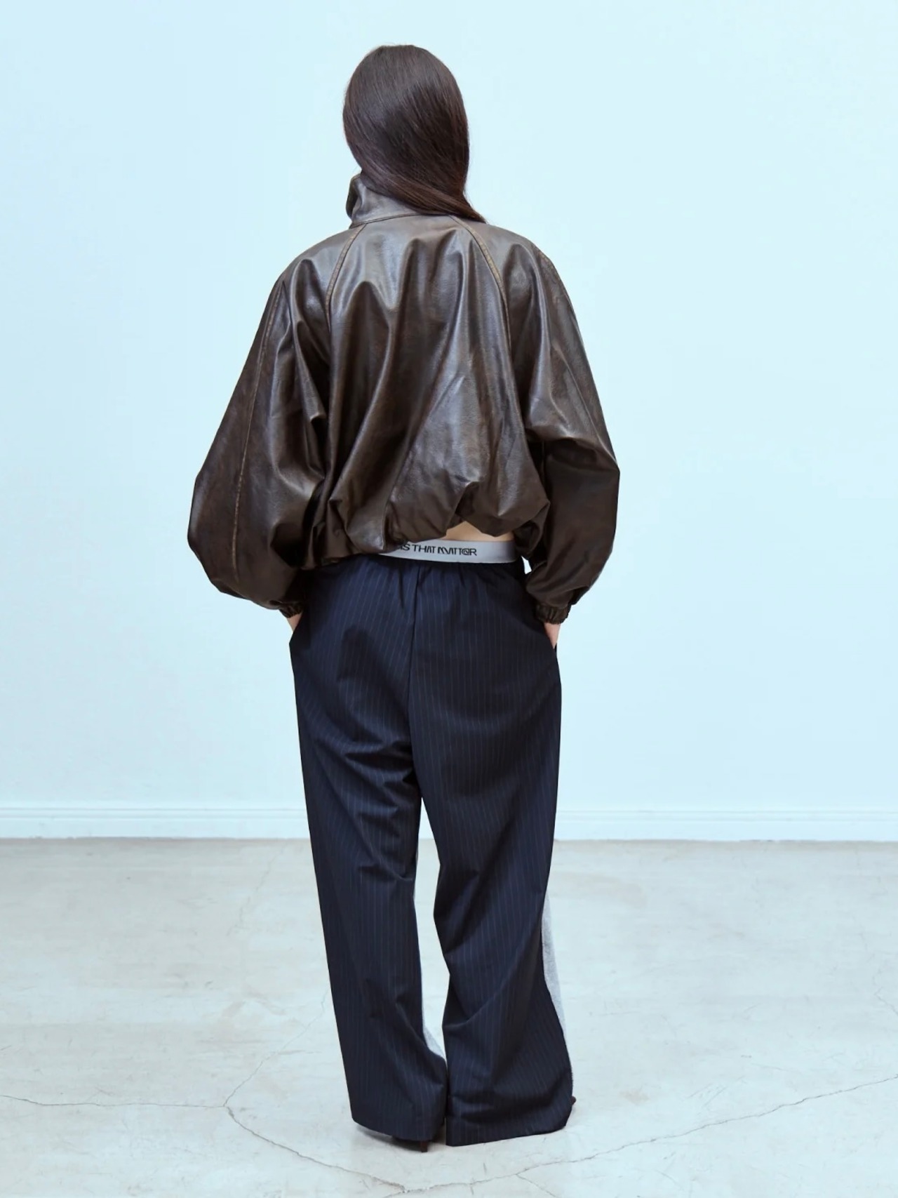 【26AW】THINGS THAT MATTER シングスザットマター / アウター / FAUX LEATHER BALLOON BLOUSON　0586TM0608P - 4
